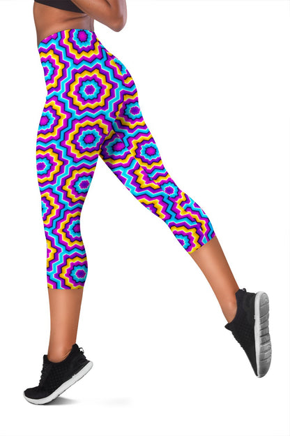 Optical illusion Techno Movement Women Capris