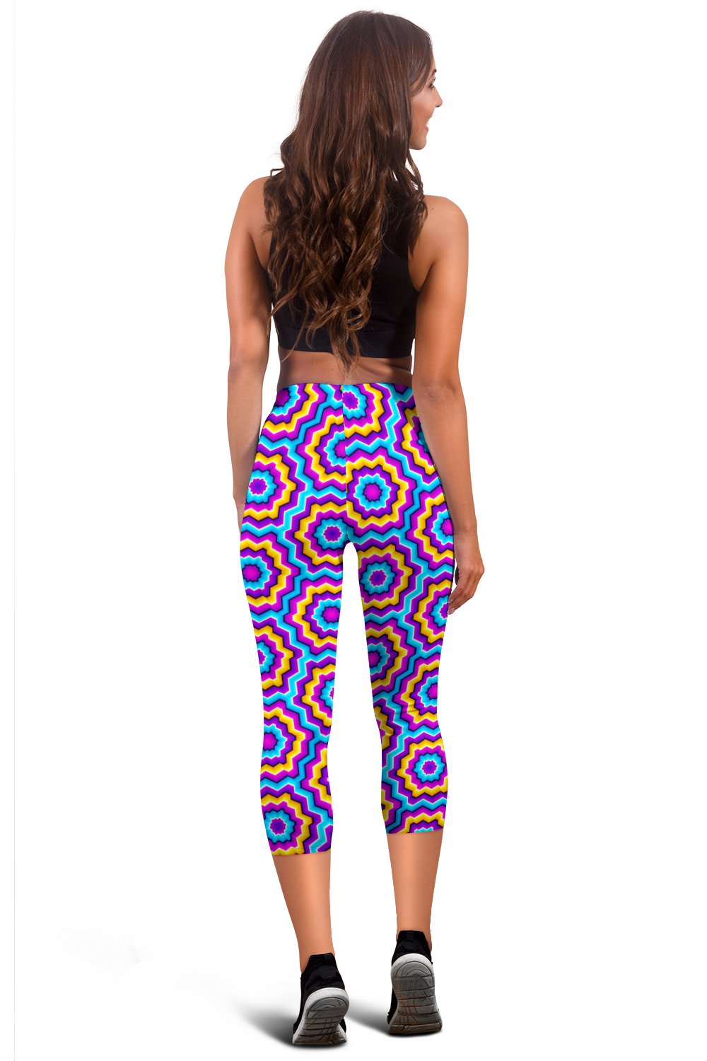 Optical illusion Techno Movement Women Capris