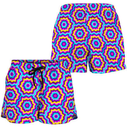 Optical illusion Techno Movement Women Shorts-JTAMIGO.COM