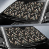 Owl Branch Themed Design Print Car Sun Shade For Windshield