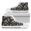 Owl Branch Themed Design Print Women High Top Shoes