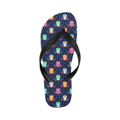 Owl Cute Themed Design Print Flip Flops-JTAMIGO.COM