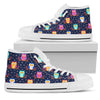 Owl Cute Themed Design Print Women High Top Shoes