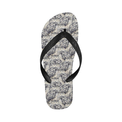 Owl Realistic Themed Design Print Flip Flops-JTAMIGO.COM