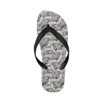 Owl Realistic Themed Design Print Flip Flops-JTAMIGO.COM