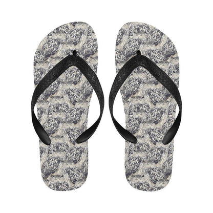 Owl Realistic Themed Design Print Flip Flops-JTAMIGO.COM