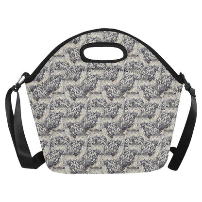 Owl Realistic Themed Design Print Neoprene Lunch Bag (Model 1669)(Large)-JTAMIGO.COM