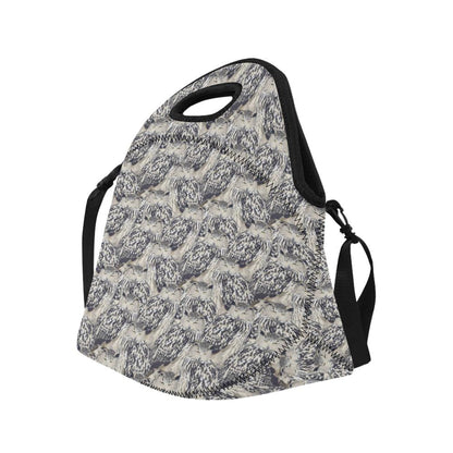 Owl Realistic Themed Design Print Neoprene Lunch Bag (Model 1669)(Large)-JTAMIGO.COM
