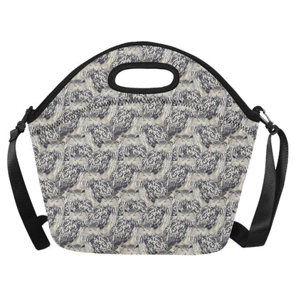 Owl Realistic Themed Design Print Neoprene Lunch Bag (Model 1669)(Large)-JTAMIGO.COM