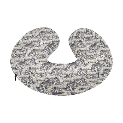 Owl Realistic Themed Design Print U-Shaped Travel Neck Pillow-JTAMIGO.COM