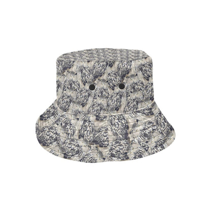Owl Realistic Themed Design Print Unisex Bucket Hat