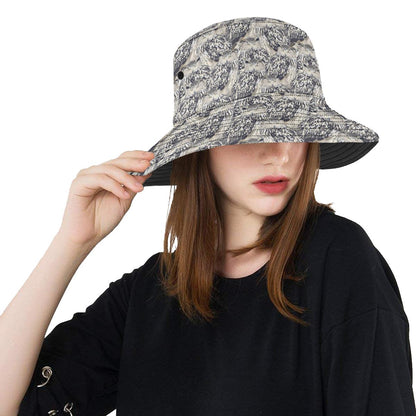 Owl Realistic Themed Design Print Unisex Bucket Hat