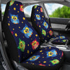Owl with Star Themed Design Print Universal Fit Car Seat Covers