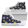 Owl with Star Themed Design Print Women High Top Shoes