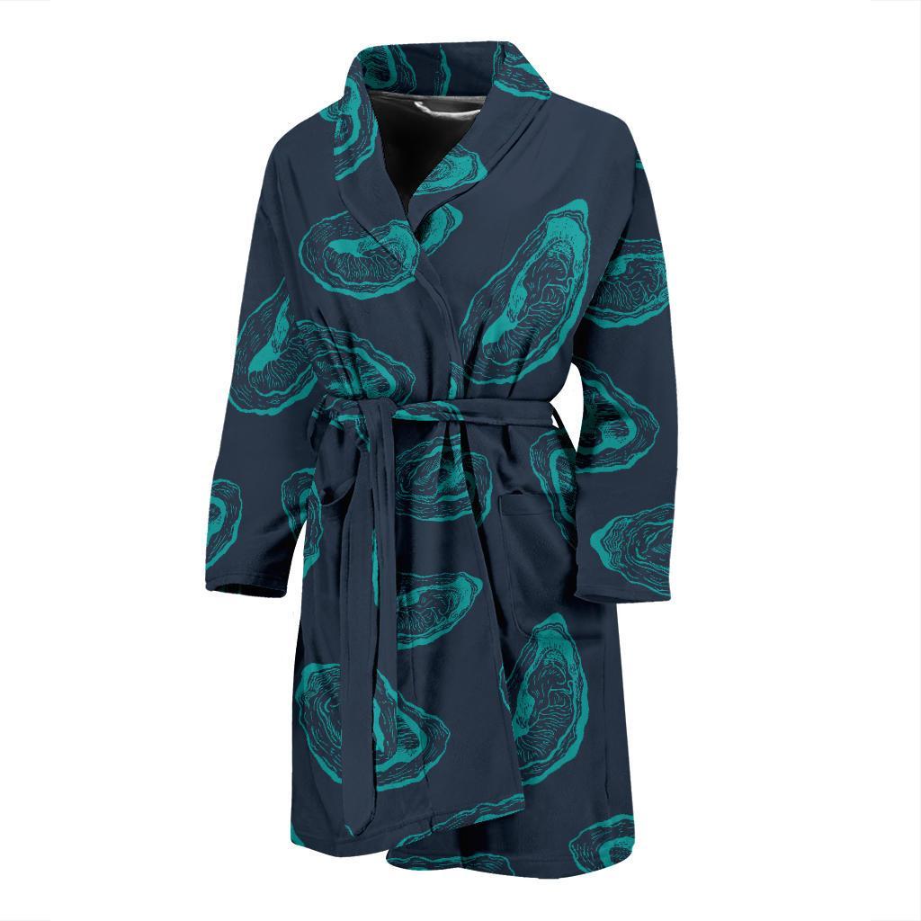 Oyster Pattern Print Design 01 Men Bathrobe-JORJUNE.COM