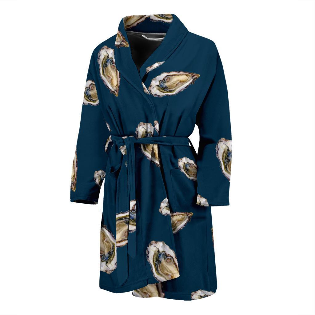 Oyster Pattern Print Design 03 Men Bathrobe-JORJUNE.COM