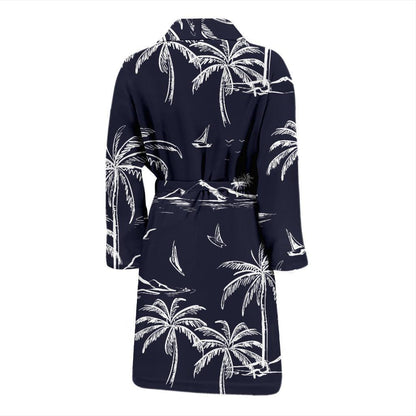 Pacific island Pattern Print Design A02 Men Bathrobe-JORJUNE.COM