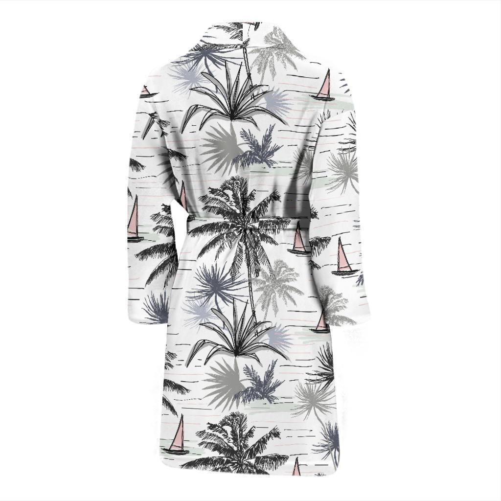 Pacific island Pattern Print Design A04 Men Bathrobe-JORJUNE.COM