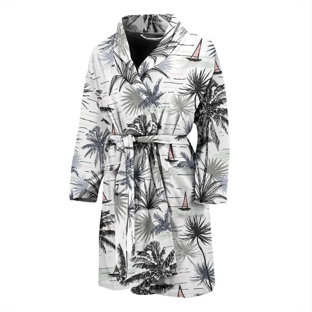 Pacific island Pattern Print Design A04 Men Bathrobe-JORJUNE.COM