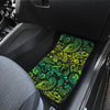 Paisley Green Design Print Car Floor Mats