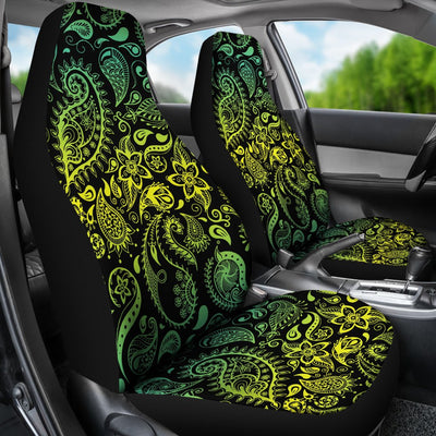 Paisley Green Design Print Universal Fit Car Seat Covers