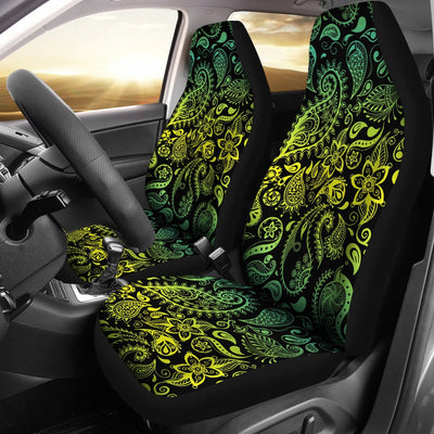 Paisley Green Design Print Universal Fit Car Seat Covers