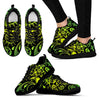 Paisley Green Design Print Women Sneakers Shoes