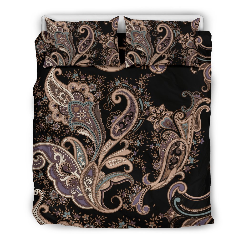 Paisley Mandala Design Print Duvet Cover Bedding Set