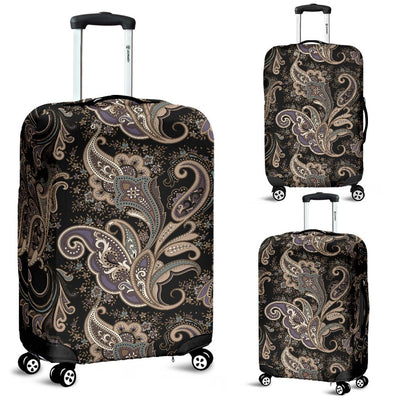 Paisley Mandala Design Print Luggage Cover Protector