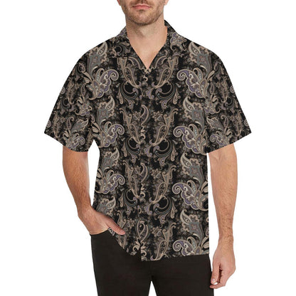 Paisley Mandala Design Print Men Aloha Hawaiian Shirt