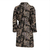 Paisley Mandala Design Print Men Bath Robe-JTAMIGO.COM