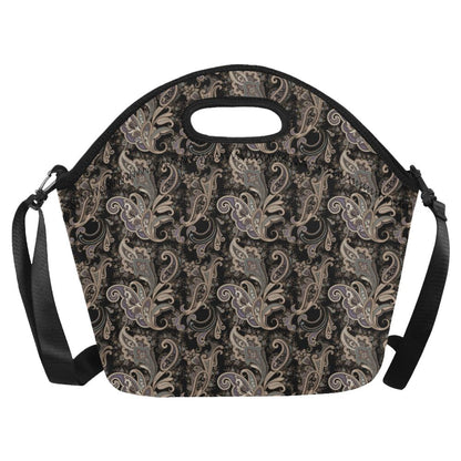 Paisley Mandala Design Print Neoprene Lunch Bag (Model 1669)(Large)-JTAMIGO.COM