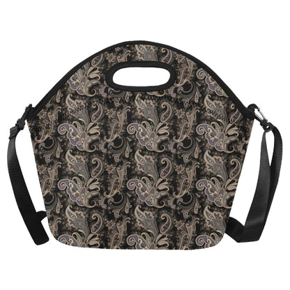 Paisley Mandala Design Print Neoprene Lunch Bag (Model 1669)(Large)-JTAMIGO.COM