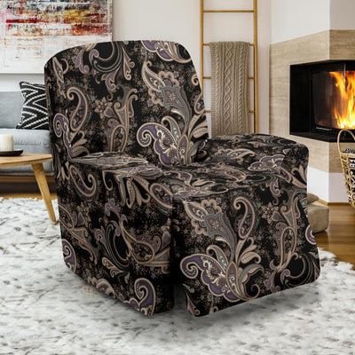 Paisley Mandala Design Print Recliner Slipcover-JTAMIGO.COM