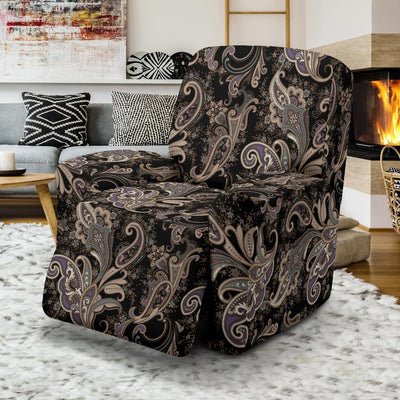 Paisley Mandala Design Print Recliner Slipcover-JTAMIGO.COM