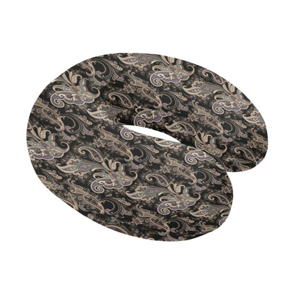 Paisley Mandala Design Print U-Shaped Travel Neck Pillow-JTAMIGO.COM