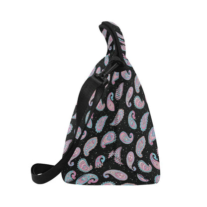 Paisley Pink Design Mandala Print Neoprene Lunch Bag (Model 1669)(Large)-JTAMIGO.COM