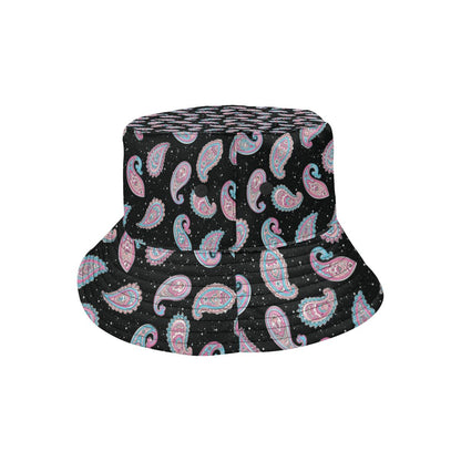 Paisley Pink Design Mandala Print Unisex Bucket Hat