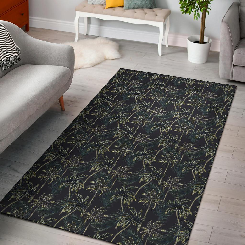 Palm Tree Background Design Print Area Rugs-JTAMIGO.COM