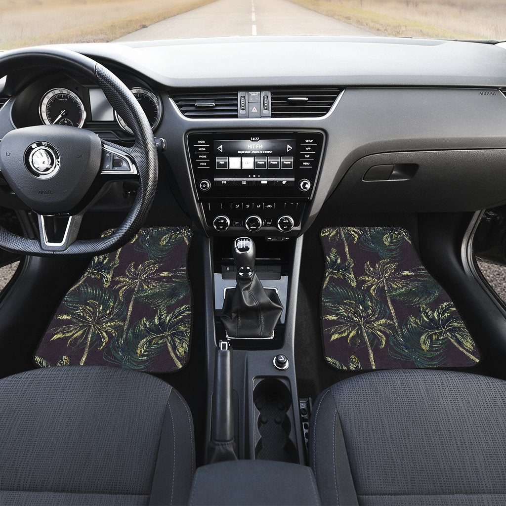 Palm Tree Background Design Print Car Floor Mats