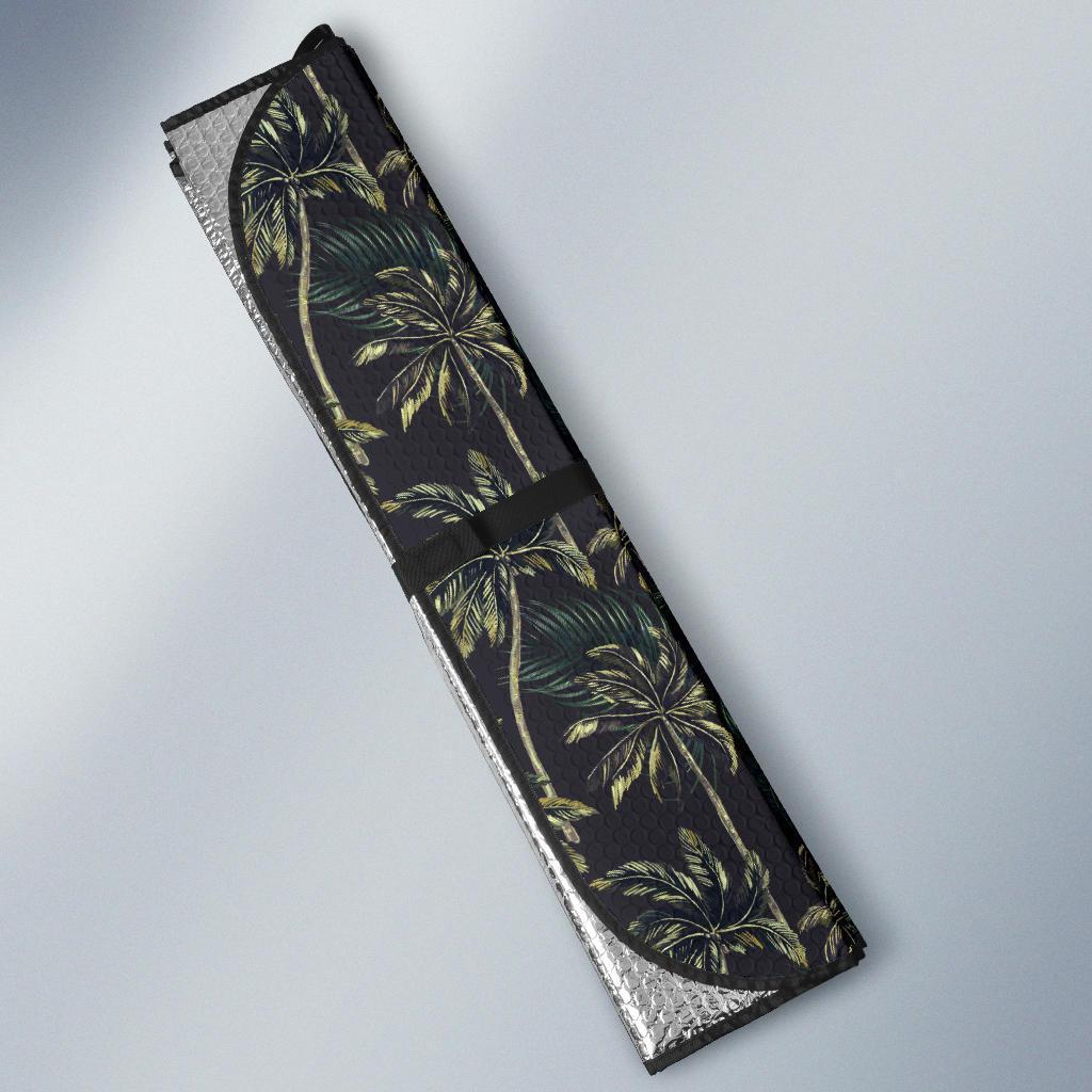 Palm Tree Background Design Print Car Sun Shade For Windshield