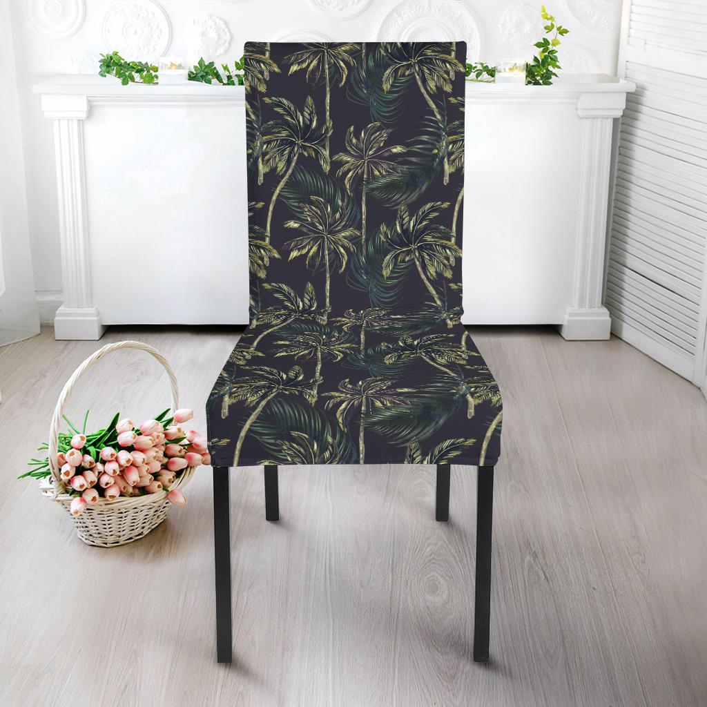 Palm Tree Background Design Print Dining Chair Slipcover-JTAMIGO.COM
