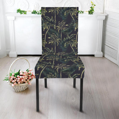 Palm Tree Background Design Print Dining Chair Slipcover-JTAMIGO.COM