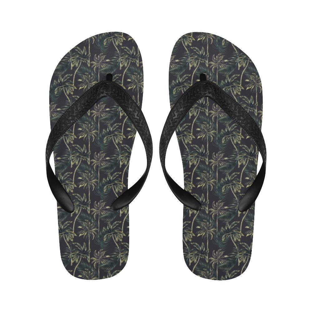 Palm Tree Background Design Print Flip Flops-JTAMIGO.COM