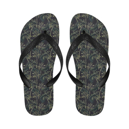 Palm Tree Background Design Print Flip Flops-JTAMIGO.COM
