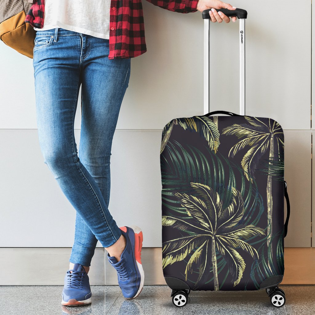 Palm Tree Background Design Print Luggage Cover Protector