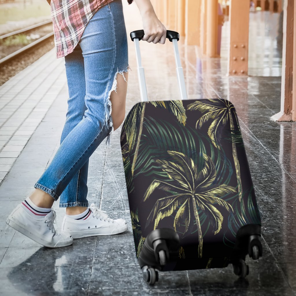 Palm Tree Background Design Print Luggage Cover Protector