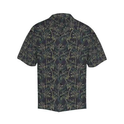 Palm Tree Background Design Print Men Aloha Hawaiian Shirt