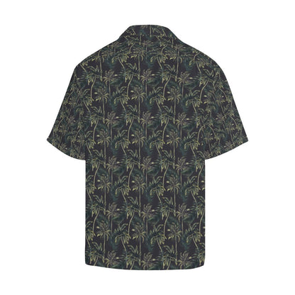 Palm Tree Background Design Print Men Aloha Hawaiian Shirt