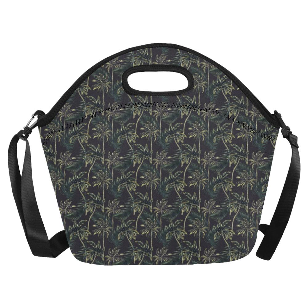 Palm Tree Background Design Print Neoprene Lunch Bag (Model 1669)(Large)-JTAMIGO.COM